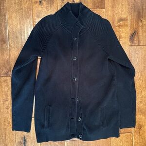 Eddie Bauer Black Ribbed Sweater